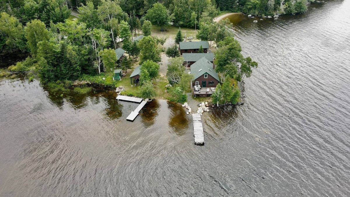 Rangeley Plantation Cabin | Sunset Point Camps - Spectacular Mooselookmeguntic cabins, offering privacy & 2 beaches!
