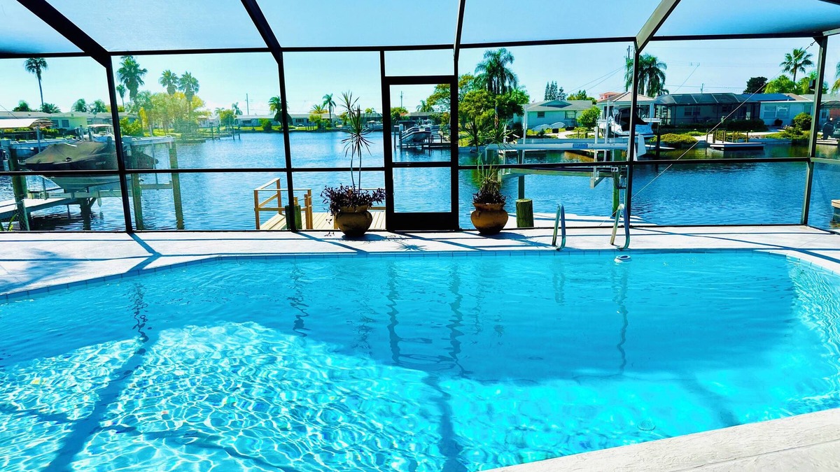 Port Richey House | Sunset Shores, 2/2 pool canal home with Gulf access in nice quiet neighborhood