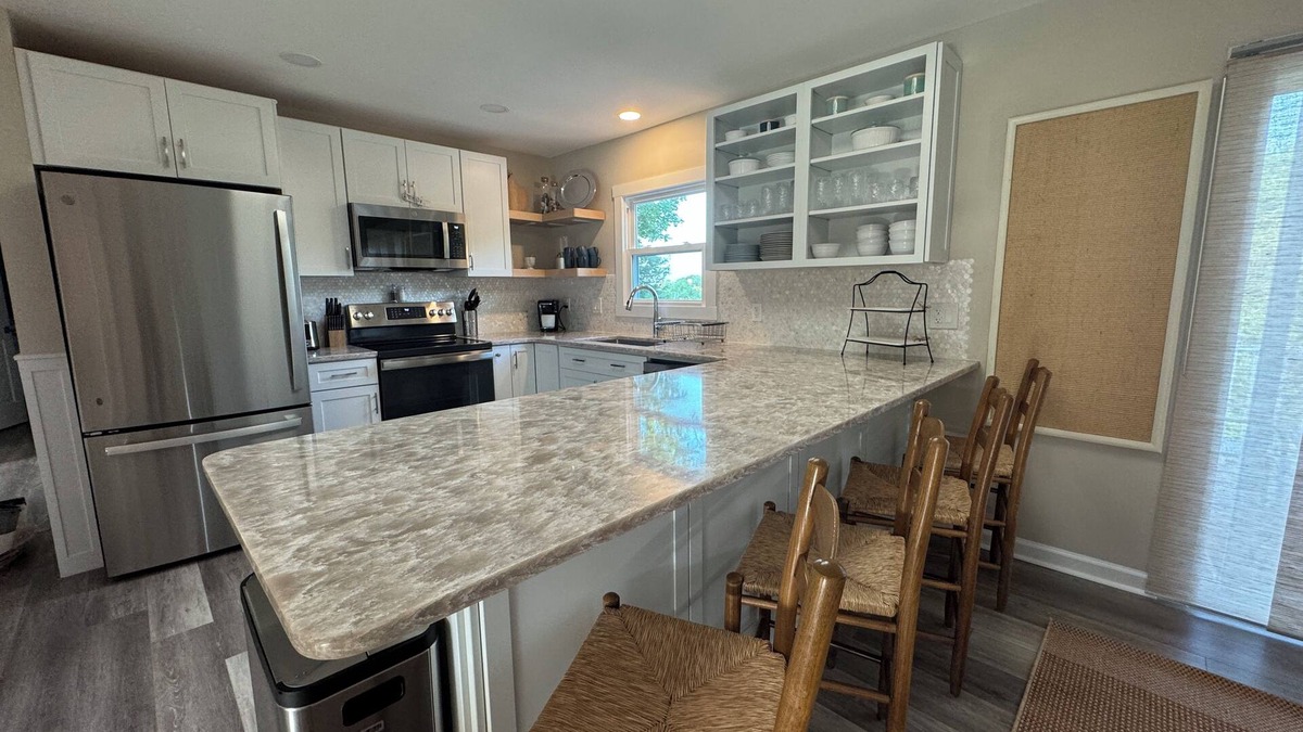 Westbrook Center House | Sunset Skies: walk to Water's Edge, 2 homes in 1, pet-friendly, fully redone!