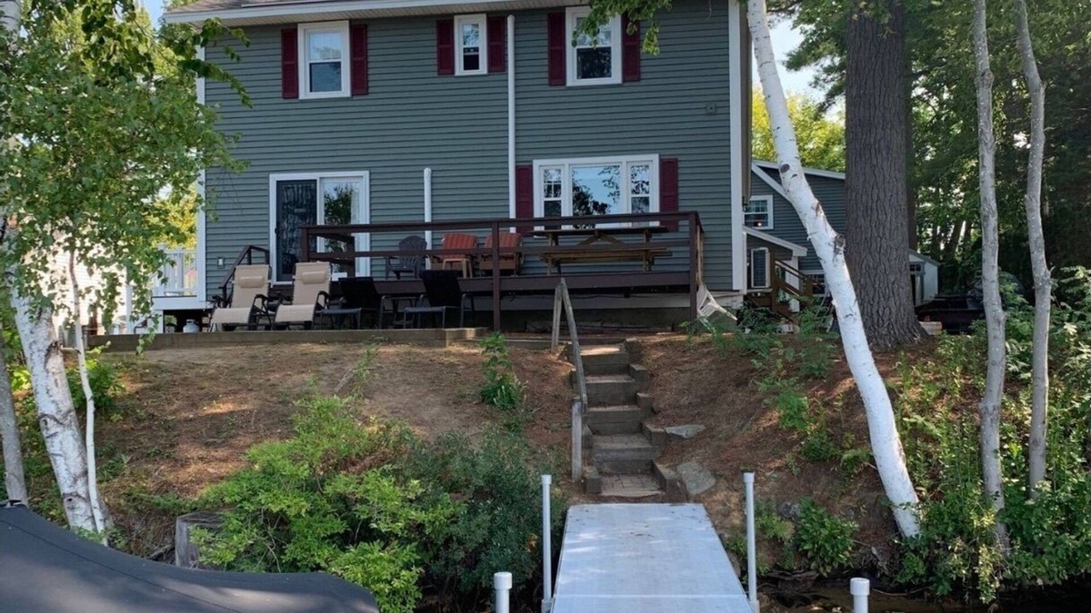Lochmere House | Sunset View Lake Front Living with Dock & Boat Ramp on Lake Winnisquam