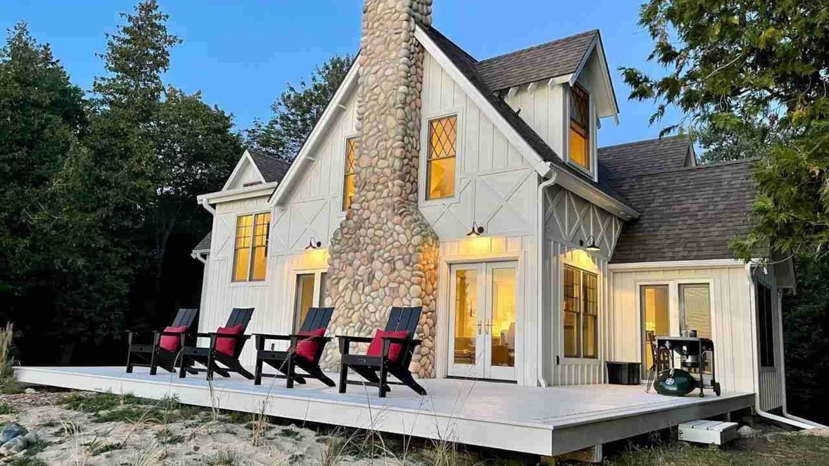 Beaver Island House | Sunsets, Sandy Beach and Seclusion; enjoy them all at this stunning lake house