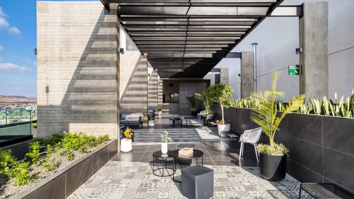 Avenida Revolucion Apartment | Super Cool Duplex Loft: Rooftop with a Fire Pit