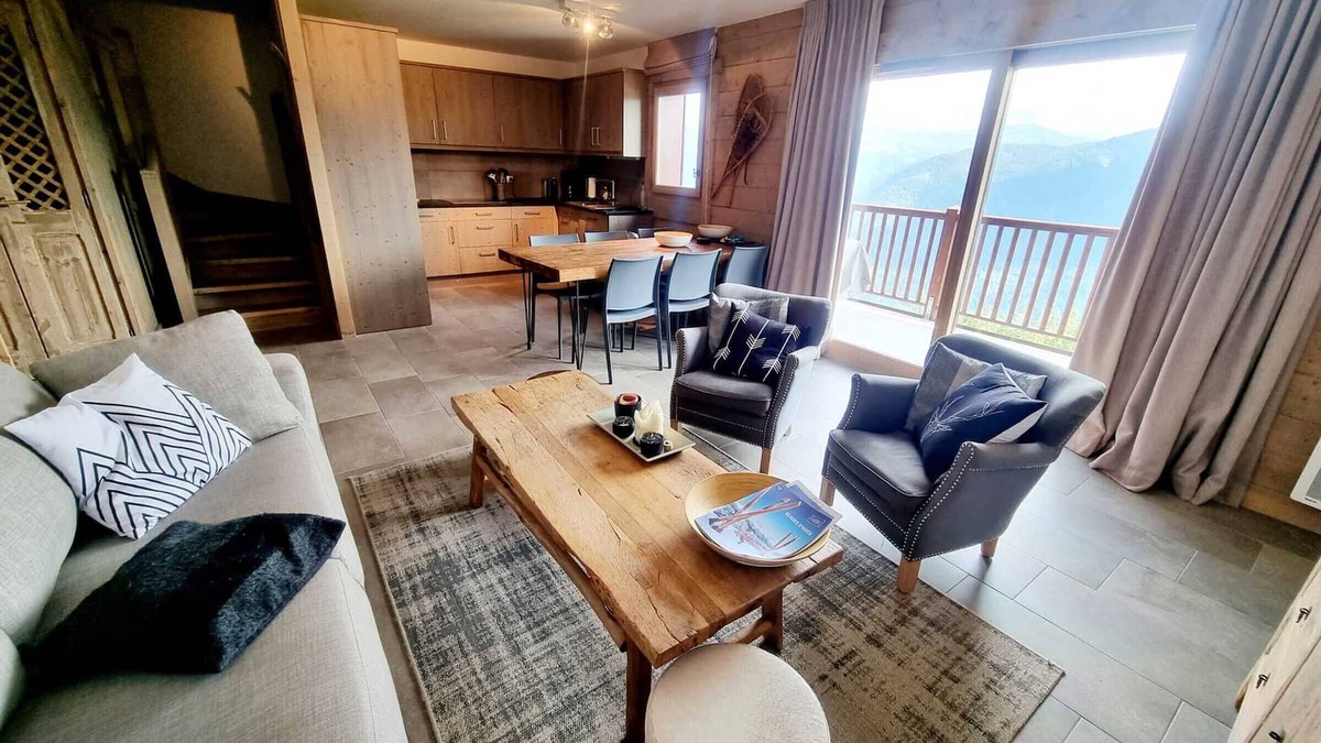 Bisanne 1500 Apartment | Superb duplex 8 pers, pool, parking, Les Saisies