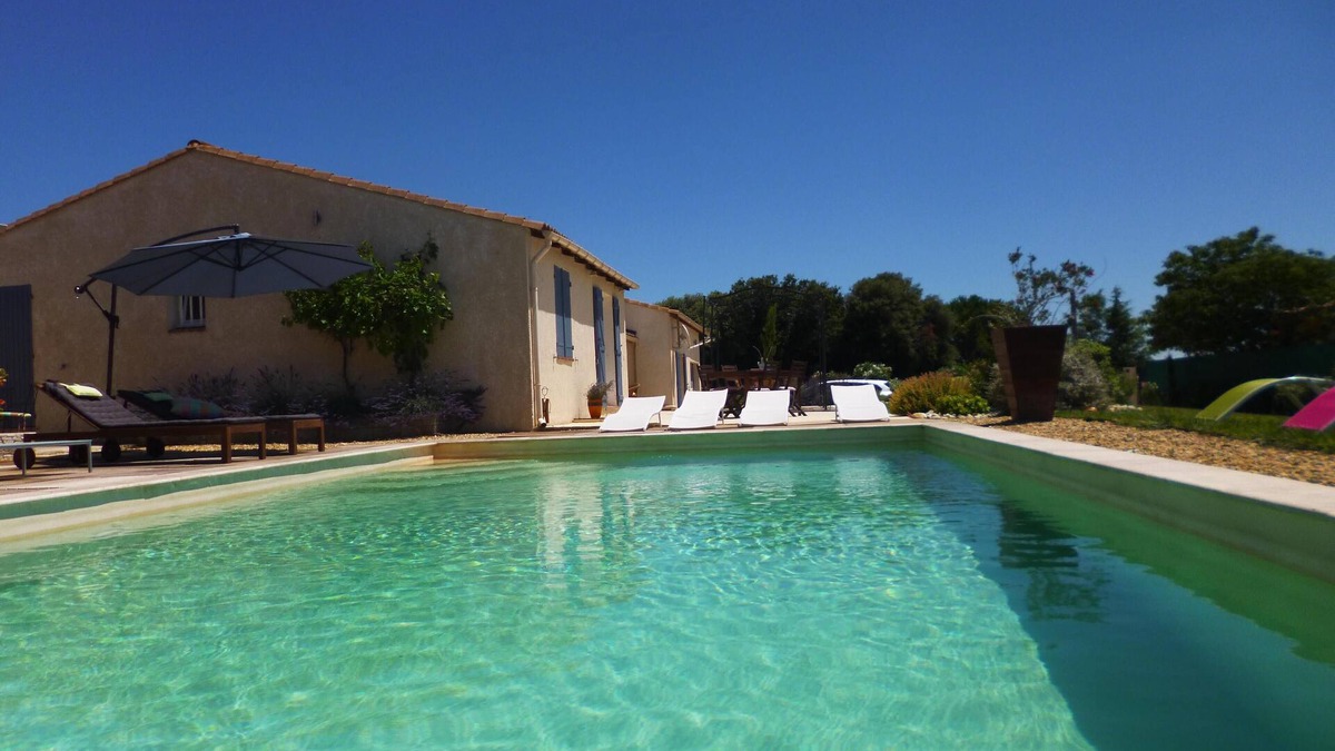 Castillon-du-Gard House | Superb modern villa, 5 bedrooms, large swimming pool, garden, 3 terraces