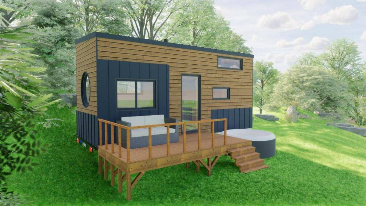Montoy-Flanville Cabin | Superb Tiny House with Jacuzzi the Quietude