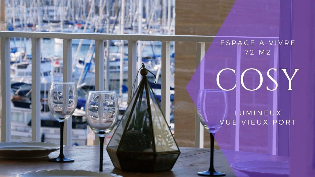 Hotel-de-Ville Apartment | Superb view of the Old Port. Appt with terrace. 2 bedrooms in the Panier- Parking