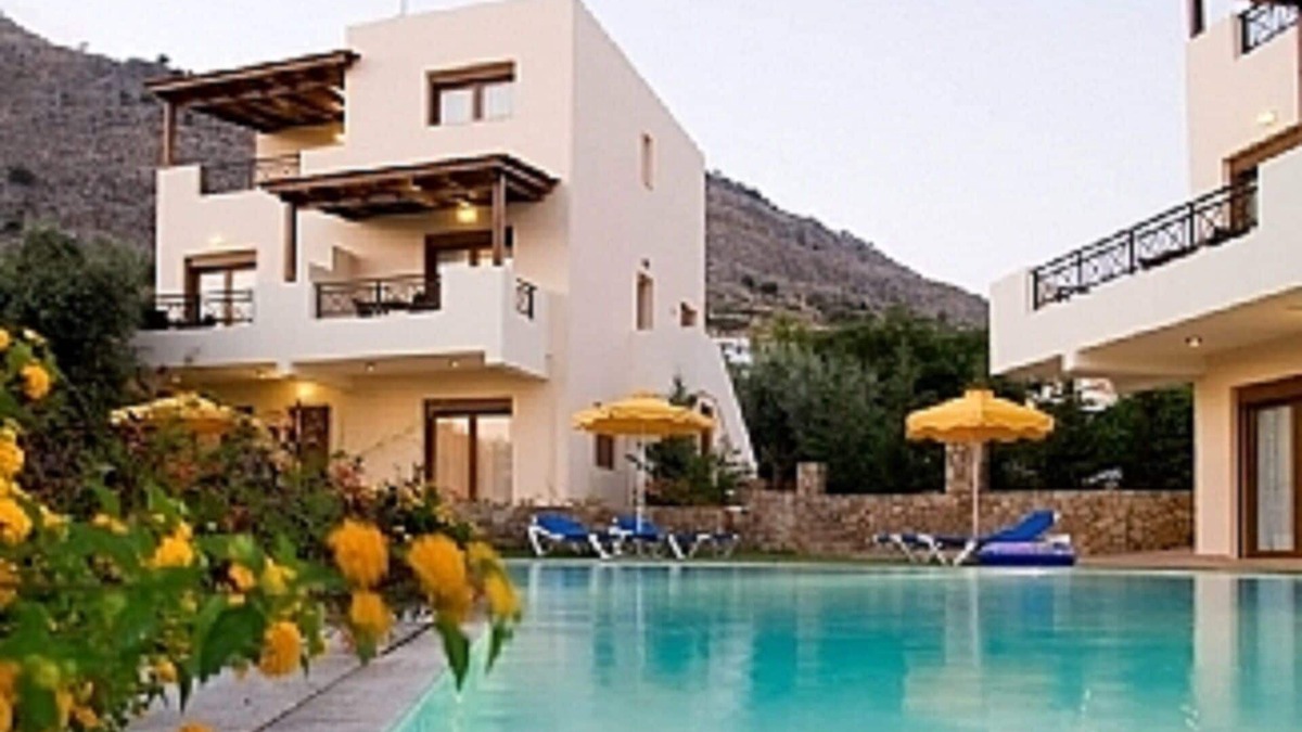 Pefkos Villa | Superior 4 bedroom Villa- Sea View Complex of Villas with Shared heated Pool