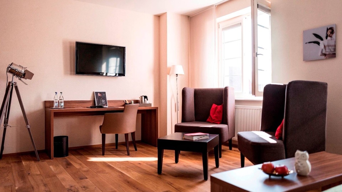 Loerrach Apartment | Superior Doppelzimmer mit Stadtblick