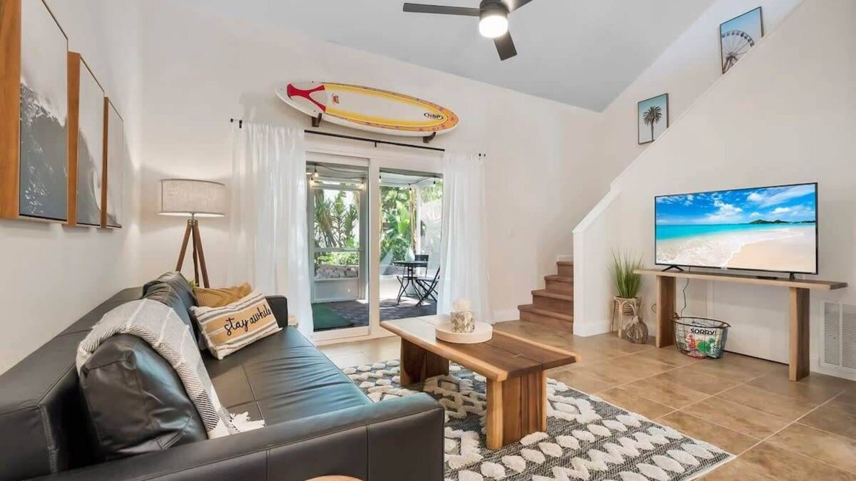 Vilano Beach House | Surfs Up, Dog Friendly Townhome Minutes to Beach