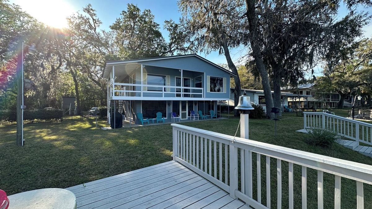 Old Town House | Suwannee River 2BR 1BA near Fanning Springs. Lower level screened, Boat House