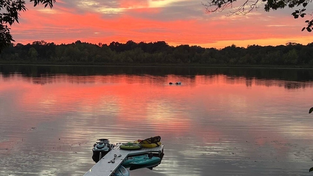 East Leroy House | Swan Haven is a NEWLY Remodeled Lakehouse with a Gorgeous Sunset View!