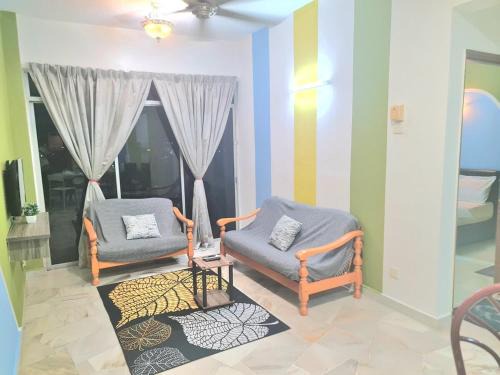 Taman Tanjung Apartment | Sweet home2- 2 BR GlorybeachresortWiFiNetflixFreeparking