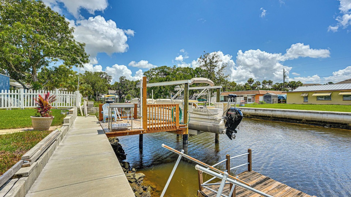 Marthas Vineyard House | Swim, Fish & Relax: Port Richey Gem w/Yard!