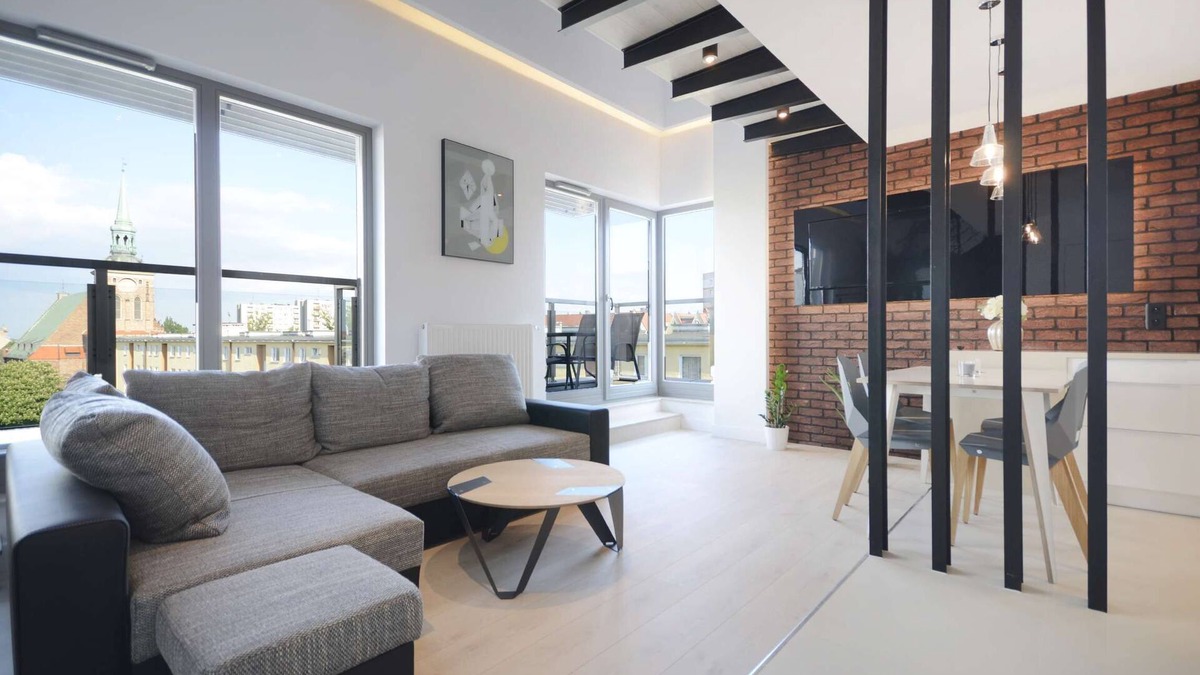 Gdansk City Center Apartment | Szafarnia 11F | Storey Apartments | Balcony