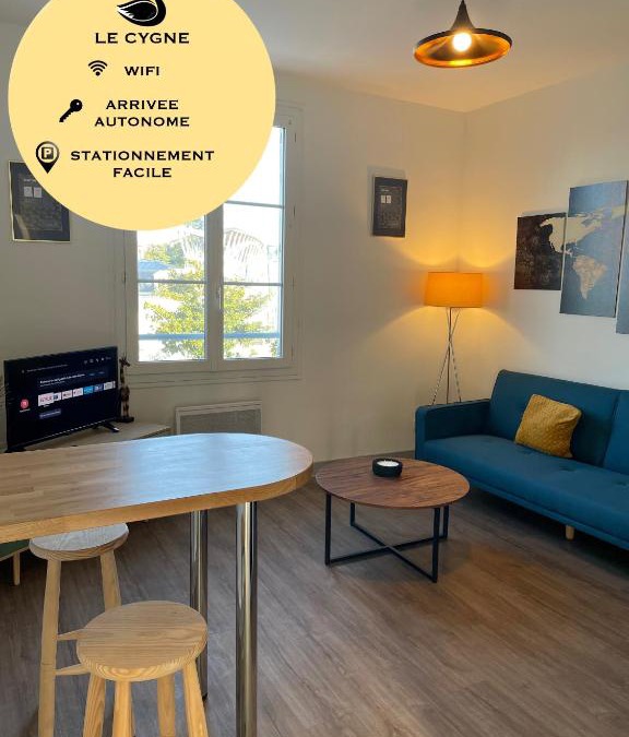 Bourges Apartment | T2 4 pers face gare SNCF Appart Hotel le Cygne 3