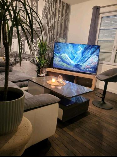 Alencon Apartment | T2 Cosy autonome h24 Parking privé attenant TV 165cm Netflix wi-fi au Rez-de-chaussée