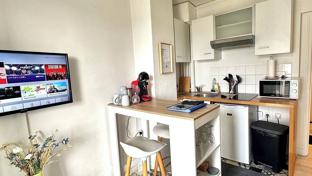 Chateaudun-Bannier Apartment | T2-Face Gare-Balcon-Garage