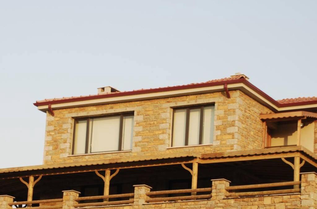 Gokceada Villa | Taş Villa Ada Evi - 3+2 Dubleks, Verandalı