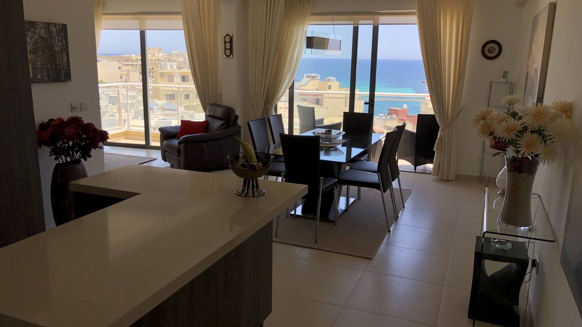 Marsaskala Apartment | Ta Monita Marsascala Luxurious 2 Bed/2 bath Sea view apartm with Pool access*