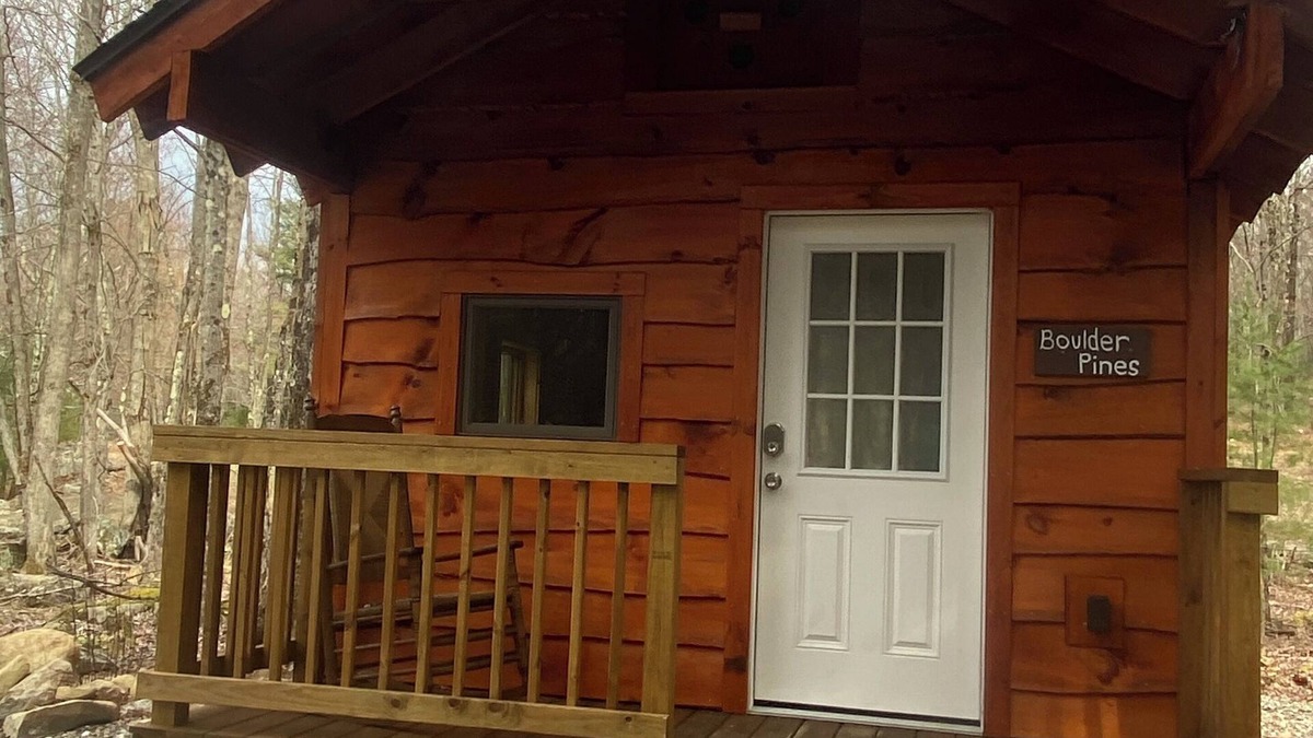 Sand Lake Cabin | Taborton HarvestnBoulder PinesnCabin in the woods