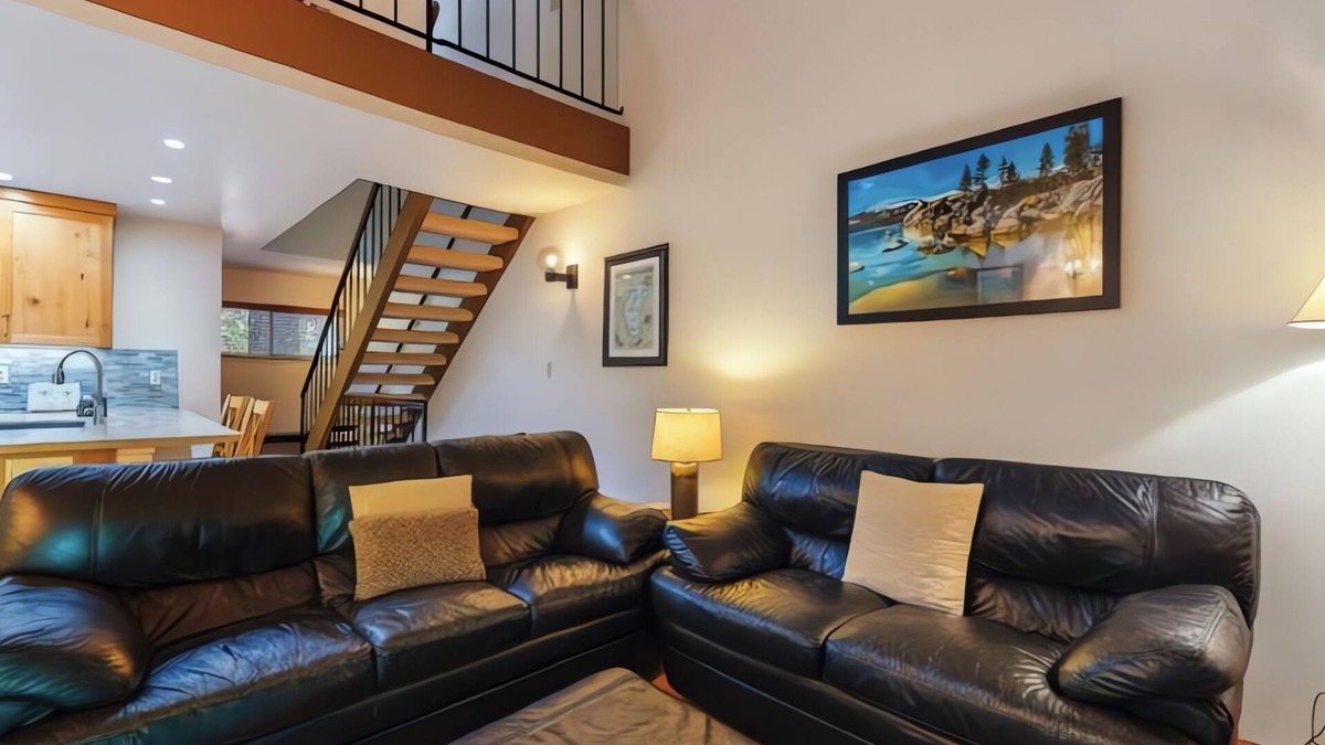 Carnelian Woods Condo | Tahoe condo with hot tub, central AC, fireplace, gas grill & balcony