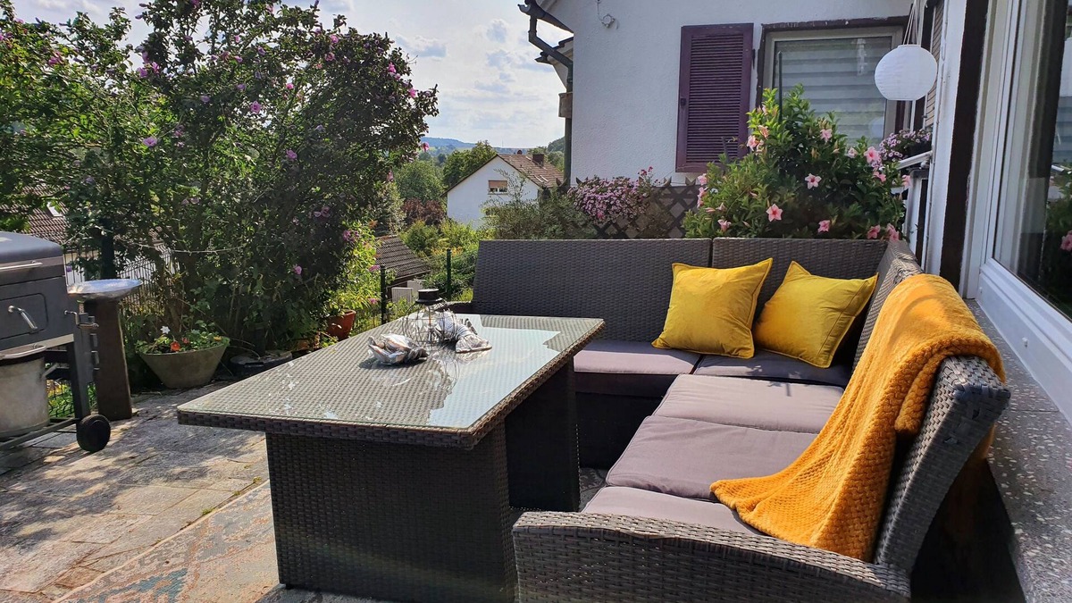 Ortenberg Condo | Tasteful and high-quality vacation apartment with large terrace and pool