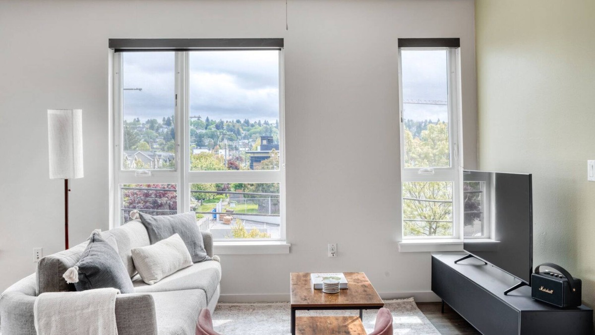 West Woodland Apartment | Tasteful Ballard 2BR w/BBQ, Lounge & W/D, onsite retail, by Blueground