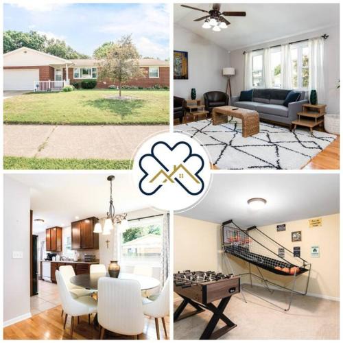 South Bend Apartment | TDJ Getaway 4BR Home with game room