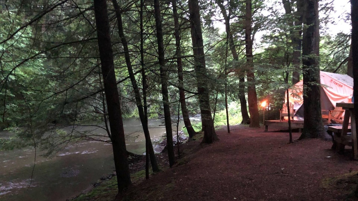 Kresgeville RV Rental | Tentrr Signature Site - Stream Side