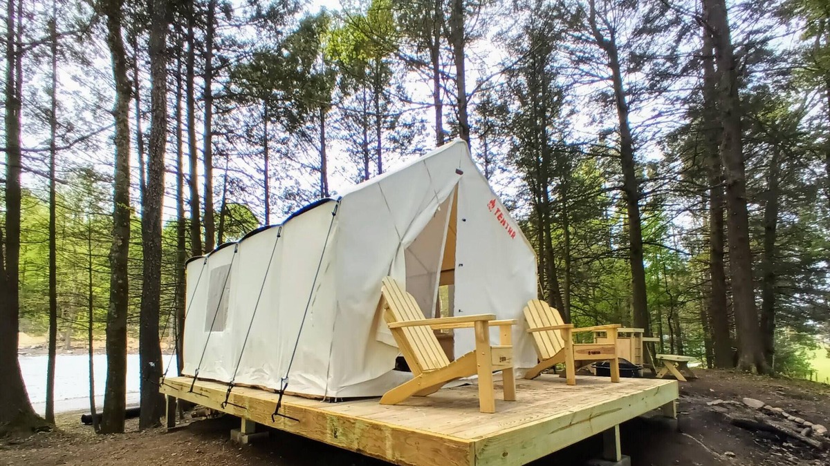 Hamlin RV Rental | Tentrr Signature Site - Lakeview Glampsite "Hilltop Haven" (G1)