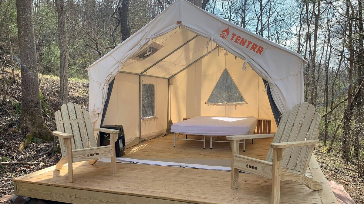 Clifford RV Rental | Tentrr Signature Site - Flowing Brook Signature Site