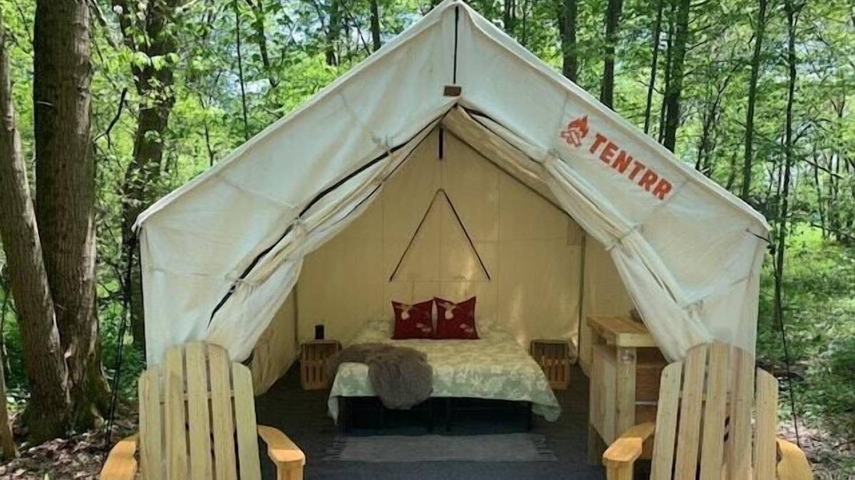 Wayland RV Rental | Tentrr Signature Site - Hawkeye Hideaway