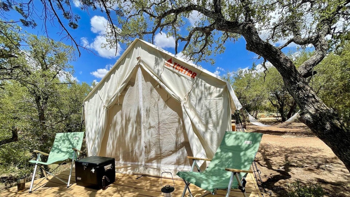 Mason RV Rental | Tentrr Signature Site - Hill Country Adventure Outpost - 5A - Coleman Outfitted