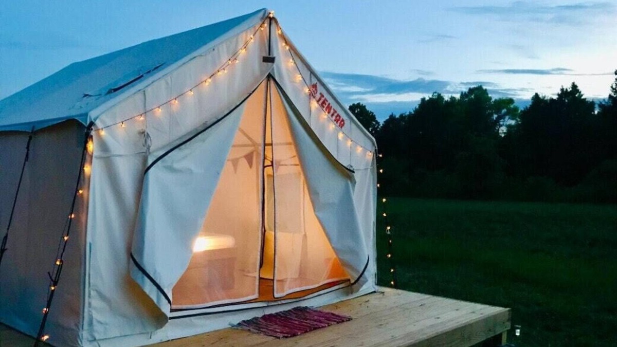Calverton RV Rental | Tentrr Signature Site - Seven Oaks Lavender Farm Camp