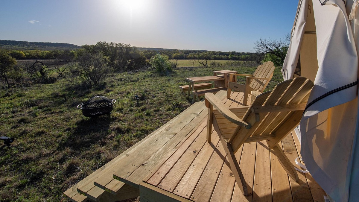 May RV Rental | Tentrr Signature Site - Texas 1873 - Coleman Cooking Site