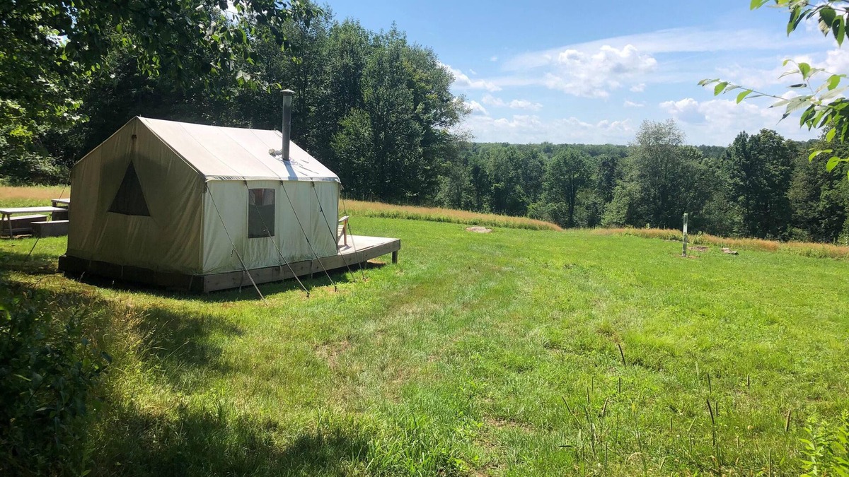 White Mills RV Rental | Tentrr Signature Site - Camp Sugarbush