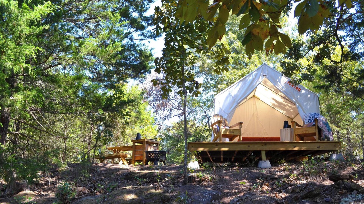 Montalba RV Rental | Tentrr Signature Site - Whispering Oaks Rock Garden