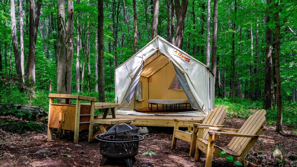 Gans RV Rental | Tentrr State Park Site - WV Coopers Rock State Park - Site A - Single Camp