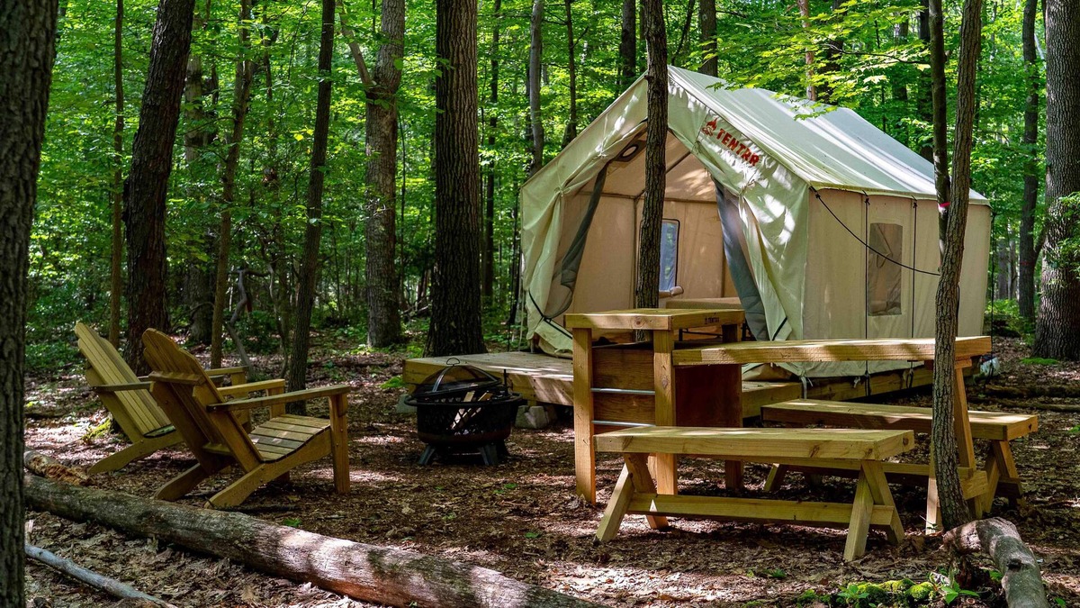 Gans RV Rental | Tentrr State Park Site - WV Coopers Rock State Park - Site H - Single Camp