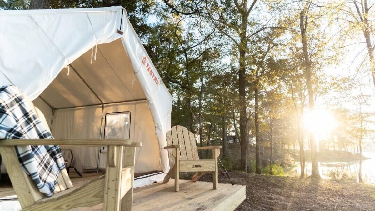 McComb RV Rental | Tentrr State Park Site - Mississippi Percy Quin State Park - Eastside Lakeview E