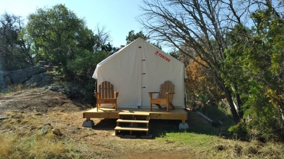 Burnet RV Rental | Tentrr State Park Site - Texas Inks Lake State Park - Site B - Single Camp