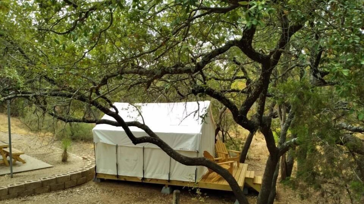 Burnet RV Rental | Tentrr State Park Site - Texas Inks Lake State Park - Site C - Single Camp