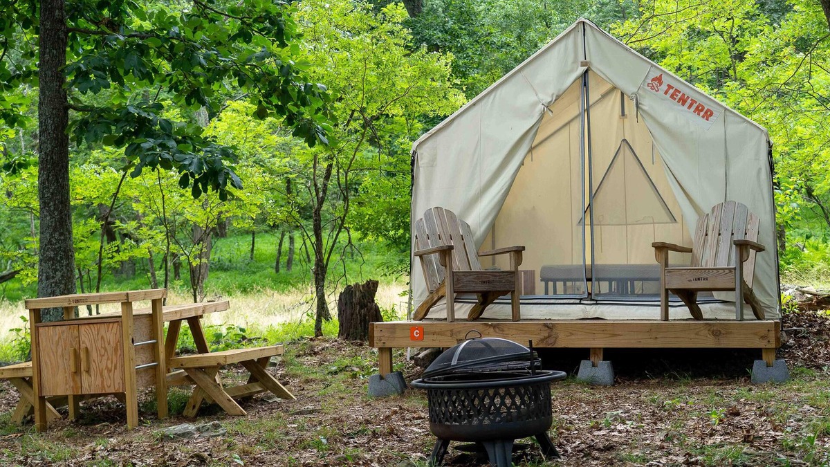 Mathias RV Rental | Tentrr State Park Site - WV Lost River State Park - Wooded Wilderness C - Single