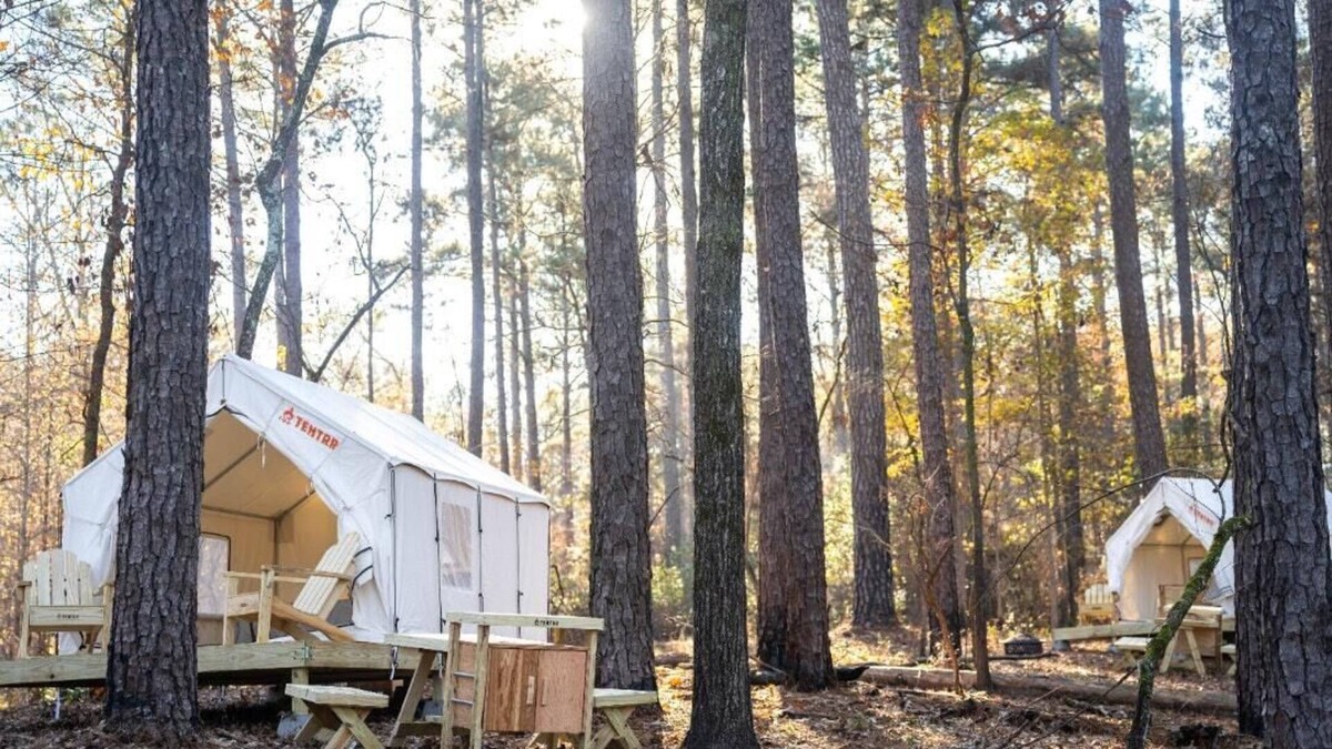 Quitman RV Rental | Tentrr State Park Site - Mississippi Clarkco State Park - Woodland B - Double Ca