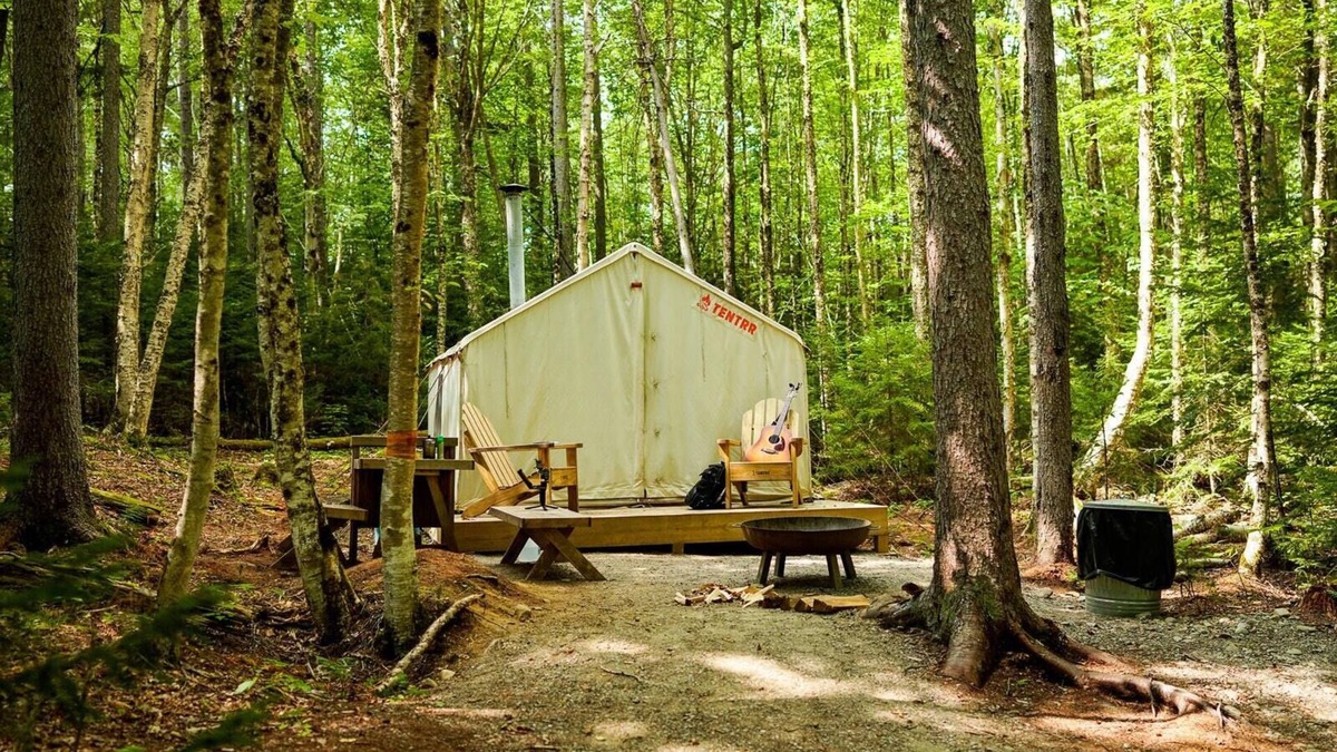 Rangeley Plantation RV Rental | Tentrr State Park Site - Maine Rangeley Lake State Park - North Woods Site - Sin