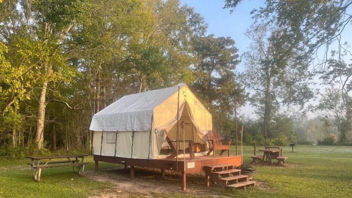 Iberia Parish RV Rental | Tentrr State Park Site - Louisiana Lake Fausse Pointe - Cypress Site A - Single