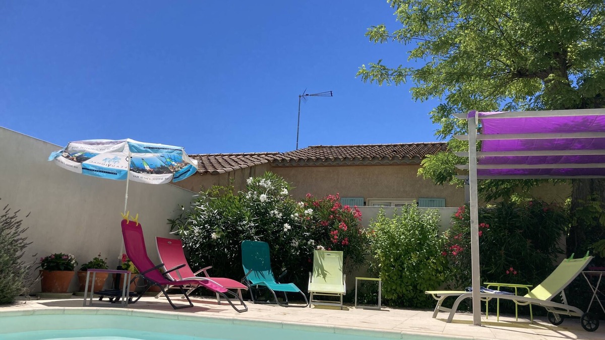Nissan-lez-Enserune House | Terrasse du Moulin - 19th Century Village House with pool and terrace views