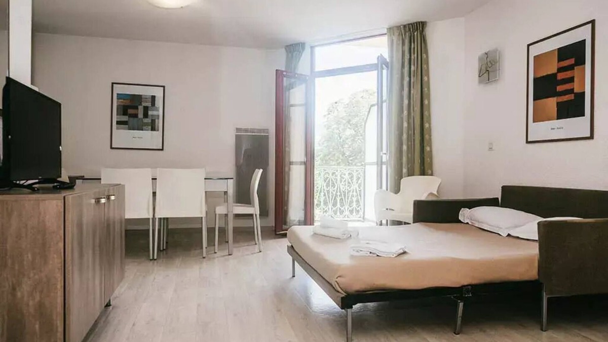 Allevard Apartment | Terres de France - Appart'Hotel le Splendid - 2 Room Apartment 4 People double bed