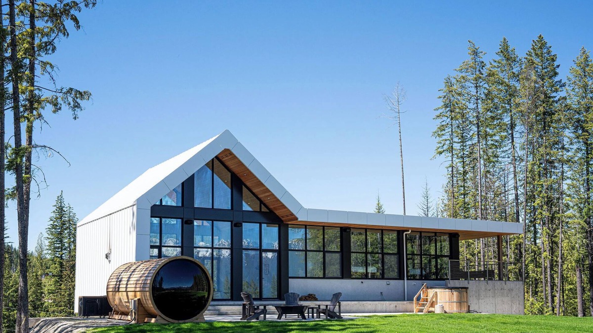 British Columbia Interior Ski Chalet | The Alder - Shelter Bay Estates Modern Chalet