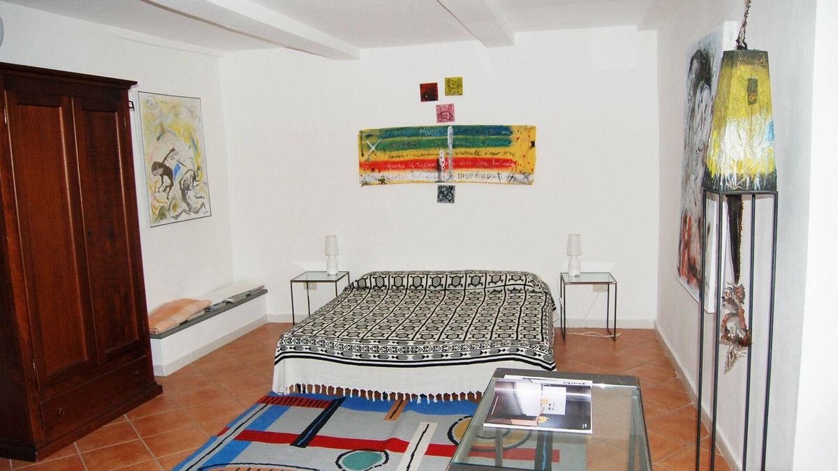 Scarlino Apartment | The Atelier. Artist's apartment sea view with plant and sculpture garden